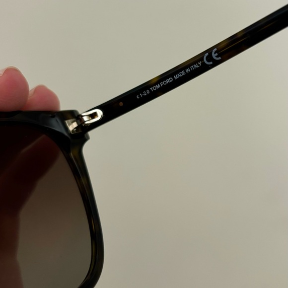 Tom Ford Sunglasses Cat Eye Tortoise Shell Polarized Ani TF844 - Picture 7 of 8